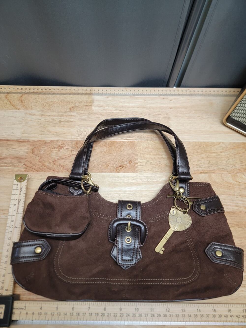 Vintage Nine West Handbag With Key Charm And Coin Purse
